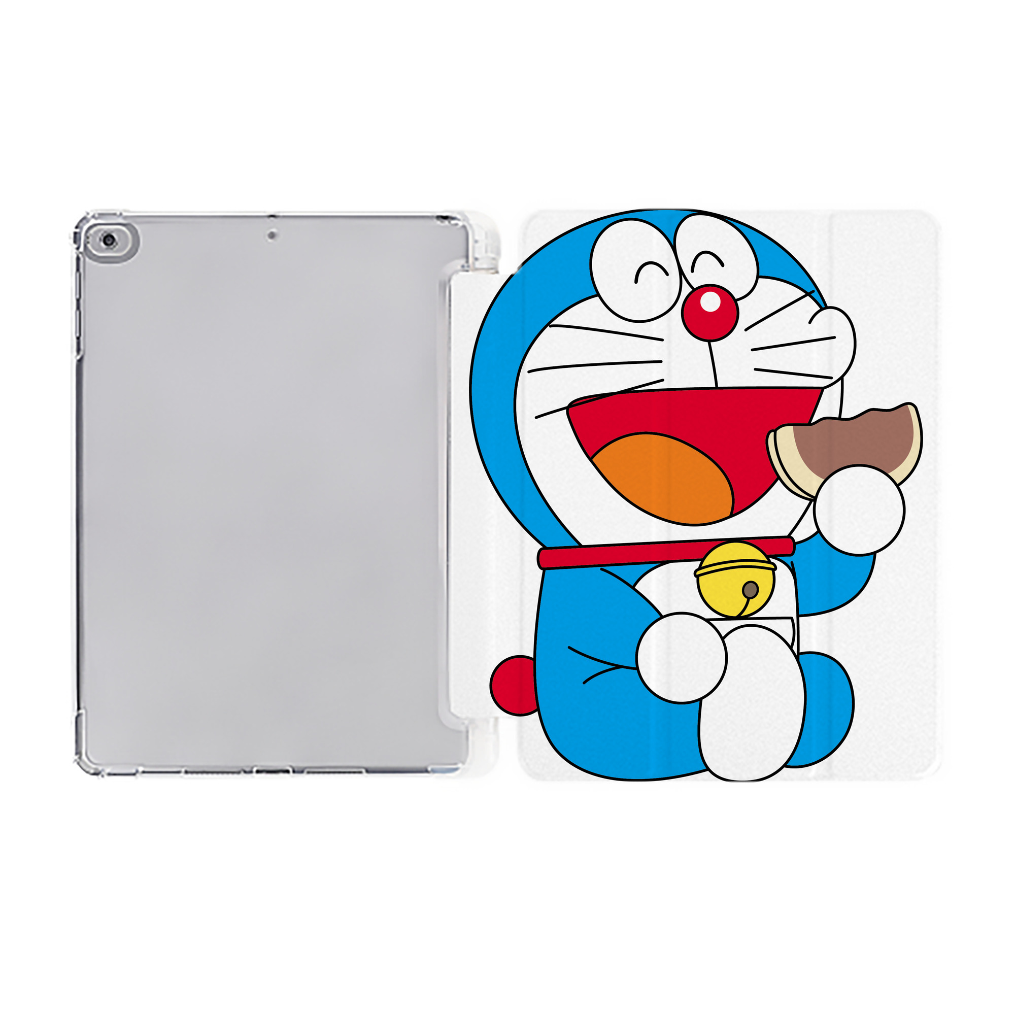 （画像用） ドラえもん Doraemon IPad ケース ペン収納付き 三つ折りスタンド PUレザー×シリコン 対応機種9.5/10.5/10.9インチ